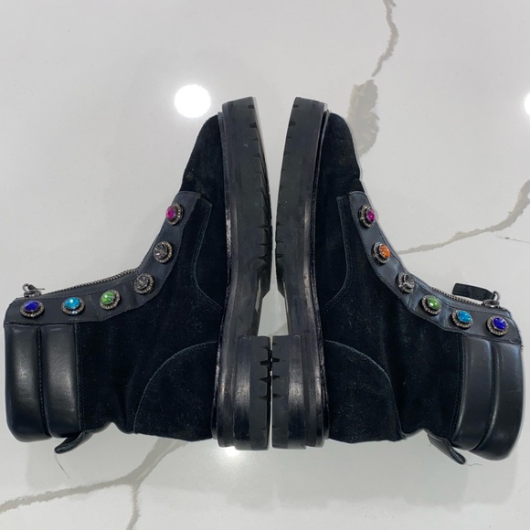 Kurt Geiger bejeweled black boots - Picture 4 of 13